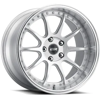 ESR CS12 18x8.5 ET35 (5x120 / 72.6) - Hyper Silver Machine Lip